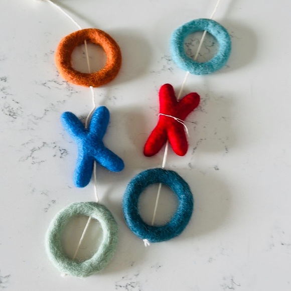 Pottery Barn Kids XOXO Felted Ceiling Mobile - Picture 7 of 9